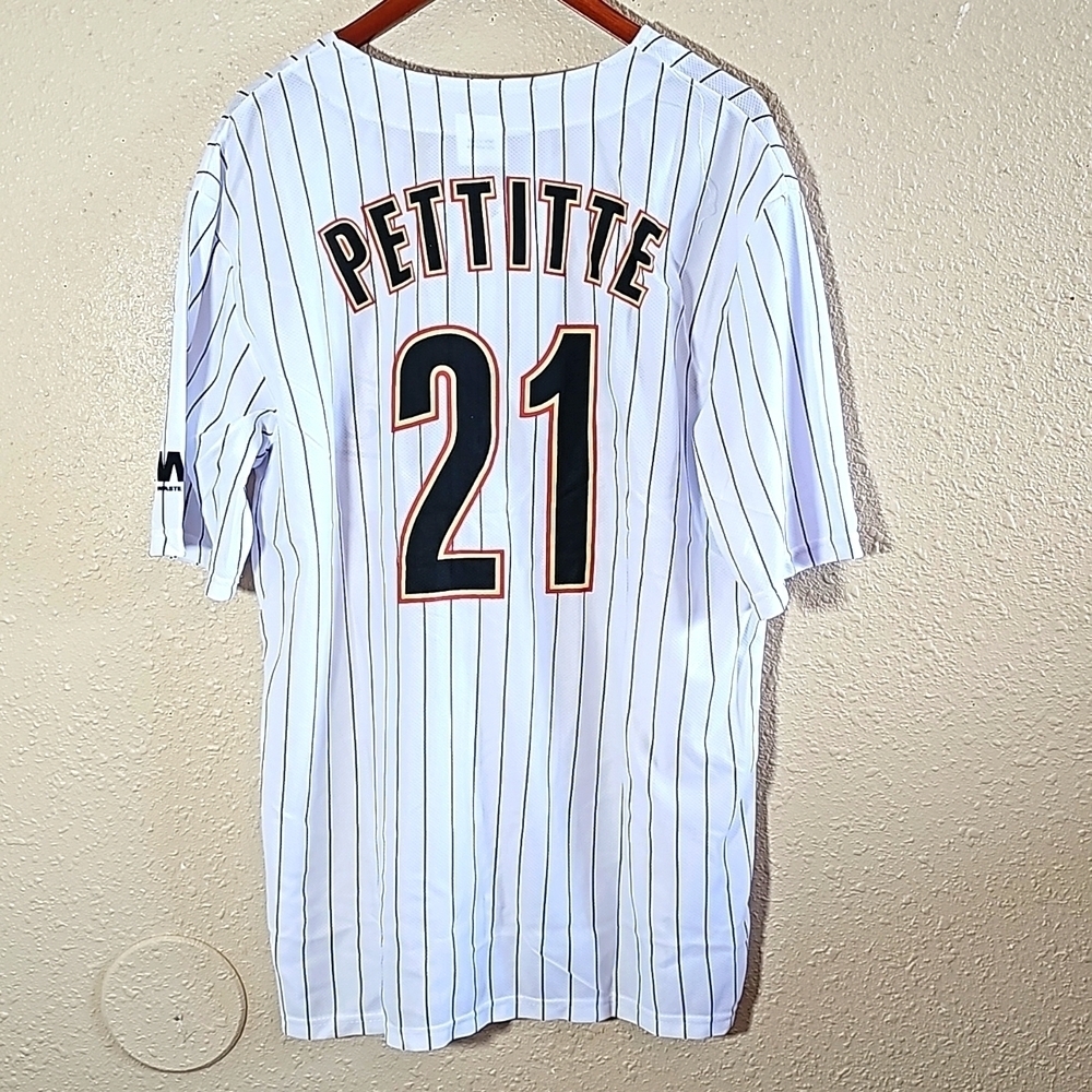 Houston Astros Andy Pettitte White Jersey.